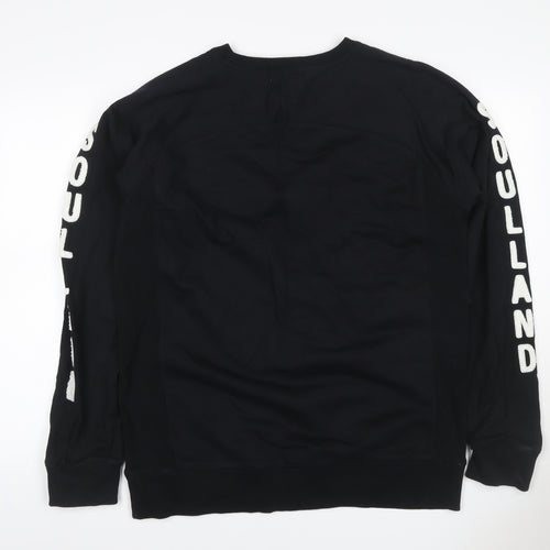 Soulland Women’s Black XL Logo Graphic Raglan Sweatshirt