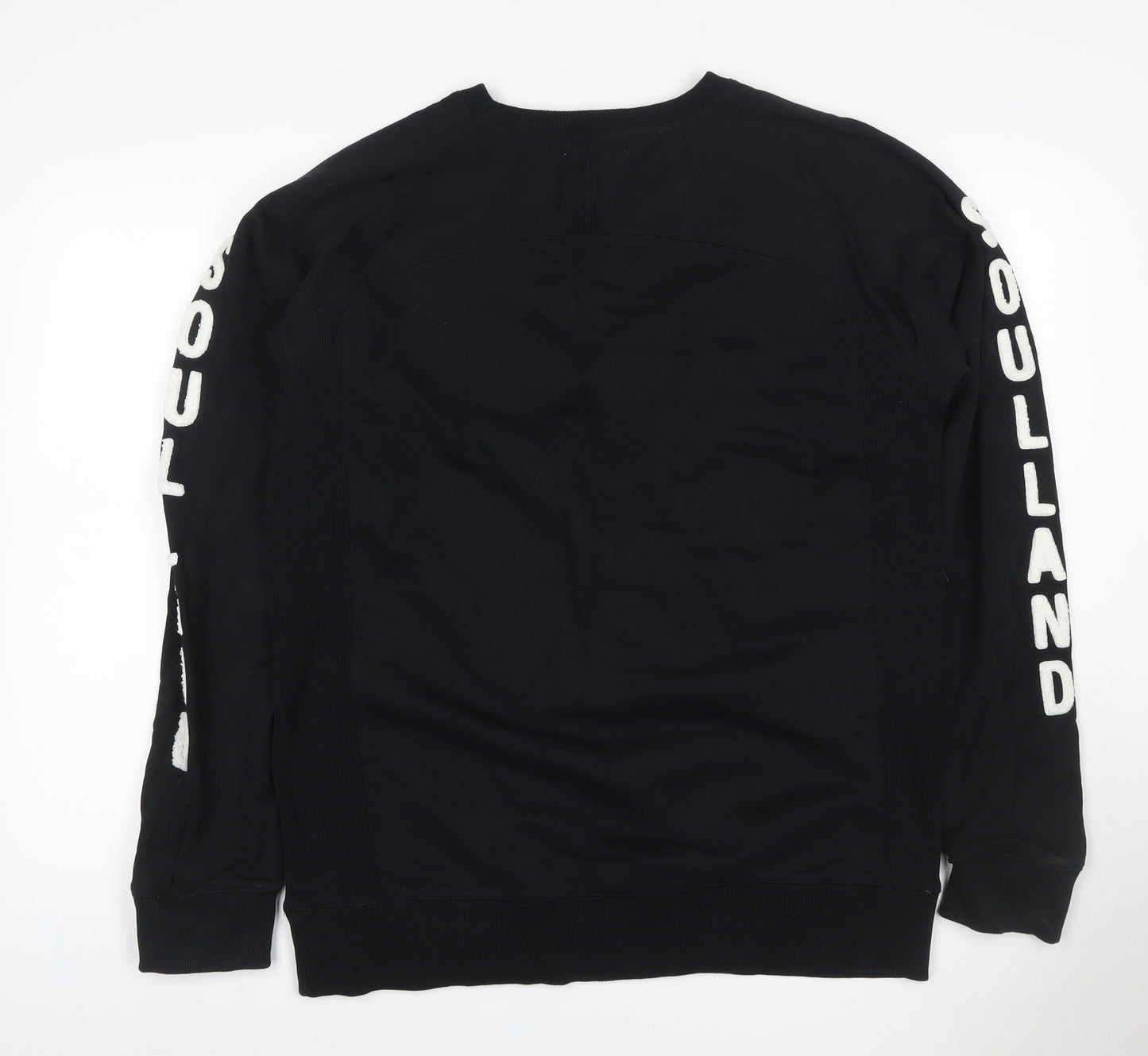 Soulland Women’s Black XL Logo Graphic Raglan Sweatshirt
