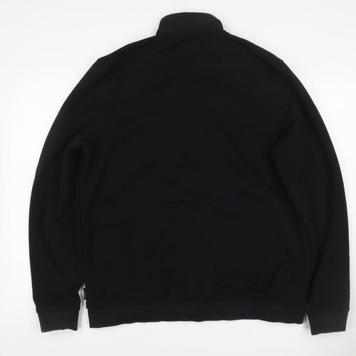 Ted Baker Men’s Black XL Bomber Jacket Stand Collar Pockets