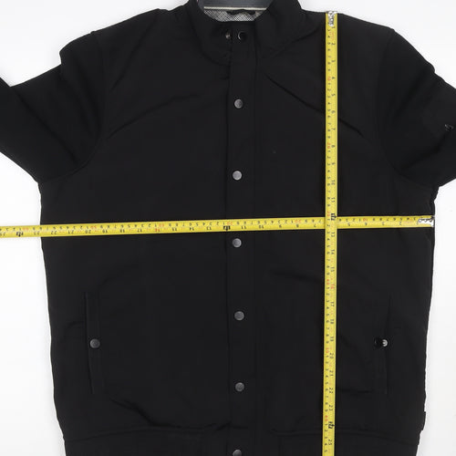 Ted Baker Men’s Black XL Bomber Jacket Stand Collar Pockets
