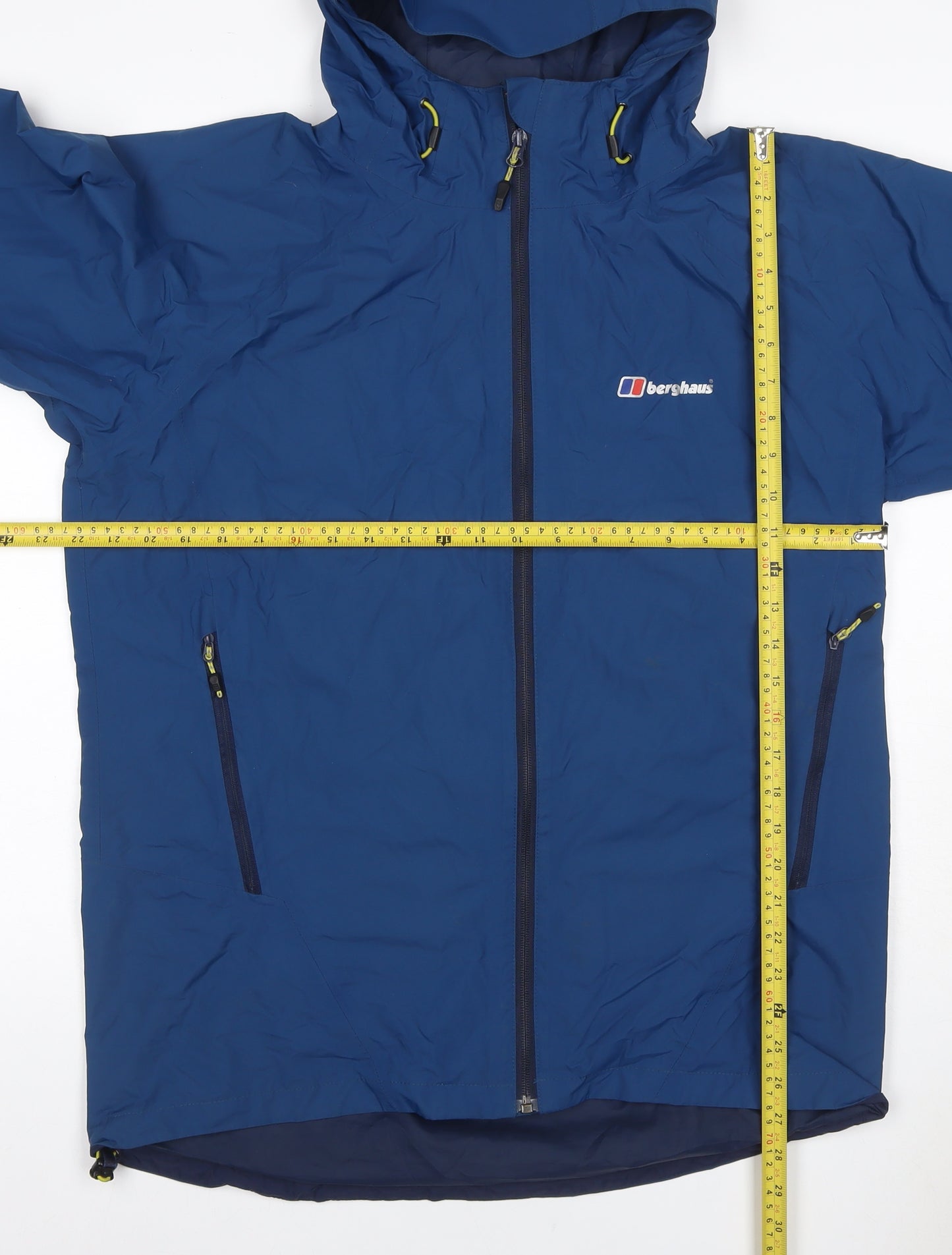 Berghaus Men's Blue M Hooded Waterproof Rain Jacket Hiking