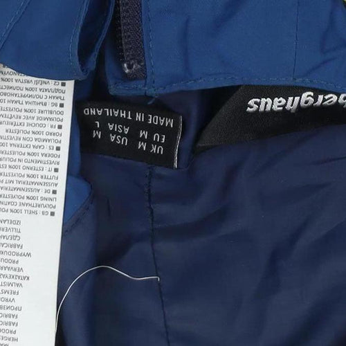 Berghaus Men's Blue M Hooded Waterproof Rain Jacket Hiking