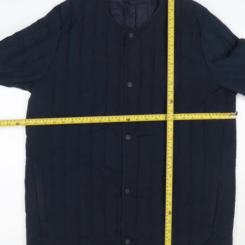 Kin by John Lewis Women’s Blue XL Quilted Padded Snap Jacket