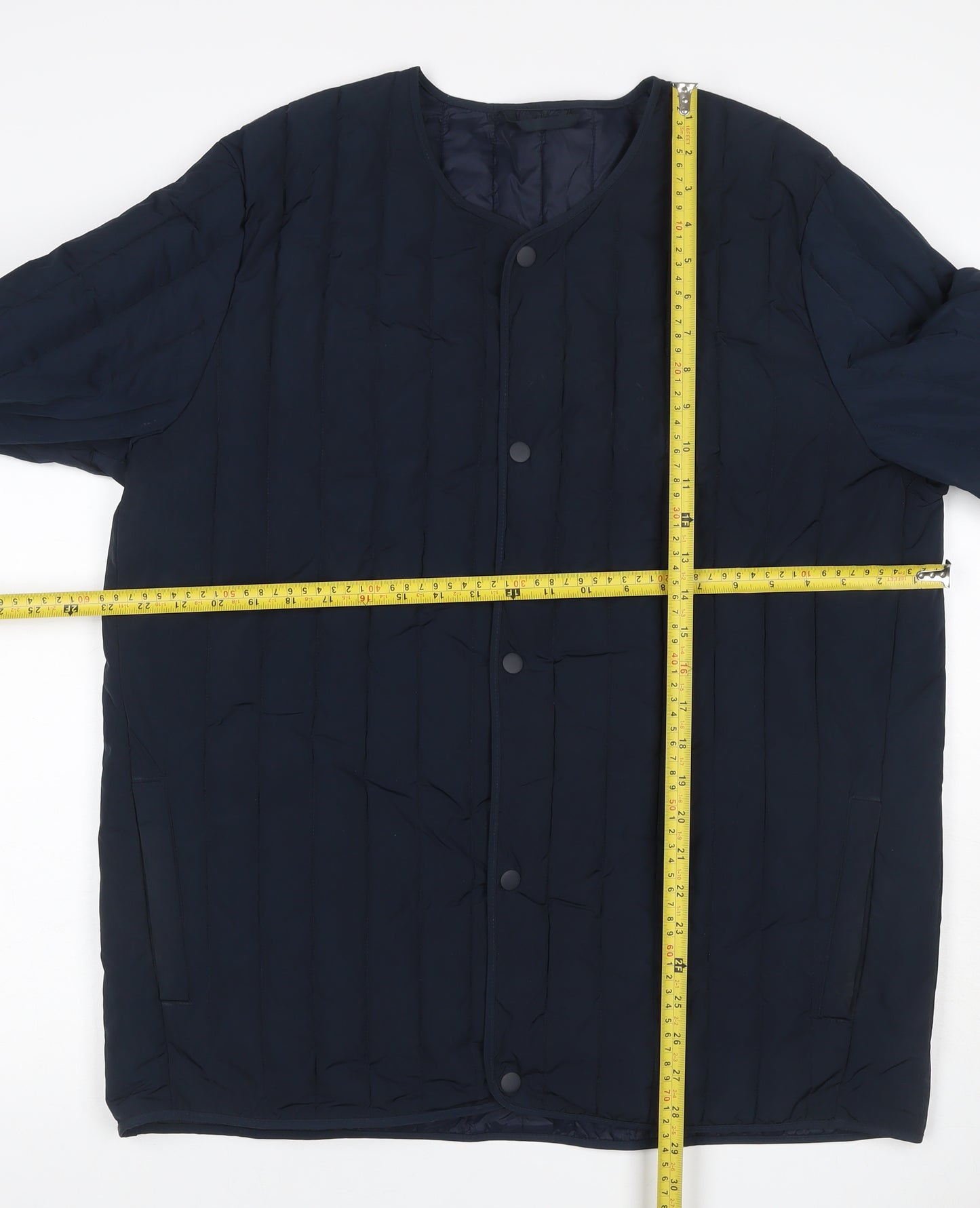 Kin by John Lewis Women’s Blue XL Quilted Padded Snap Jacket