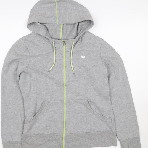Pure Simple Sport Women Grey Size 12 Full Zip Hooded Hoodie