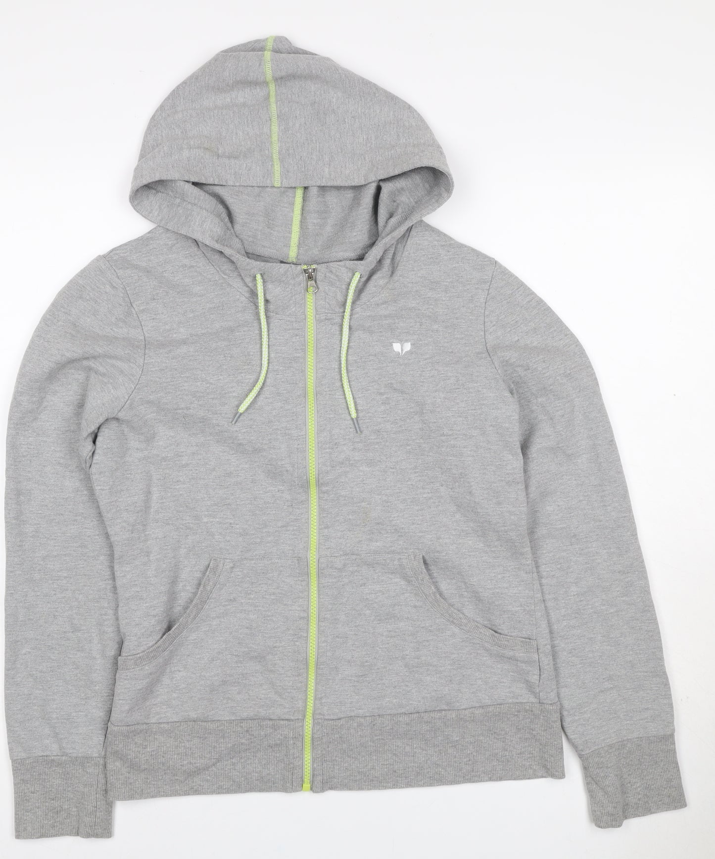 Pure Simple Sport Women Grey Size 12 Full Zip Hooded Hoodie