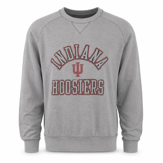 Champion Men’s Grey M Indiana Hoosiers Graphic Print Pullover Sweatshirt