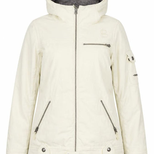 Lily Burton Women Ivory S Hooded Insulated Ski Snowboard Jacket