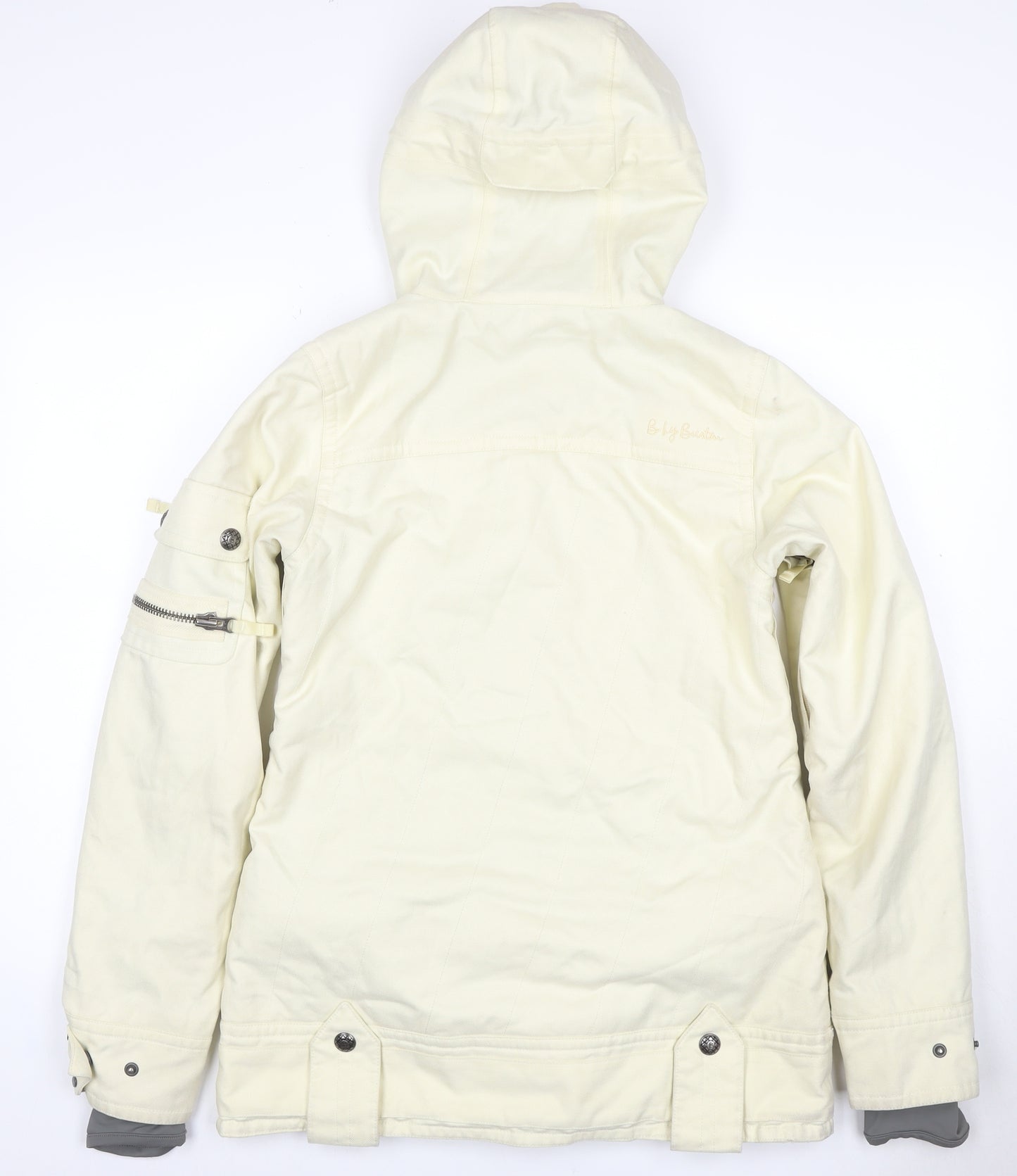 Lily Burton Women Ivory S Hooded Insulated Ski Snowboard Jacket