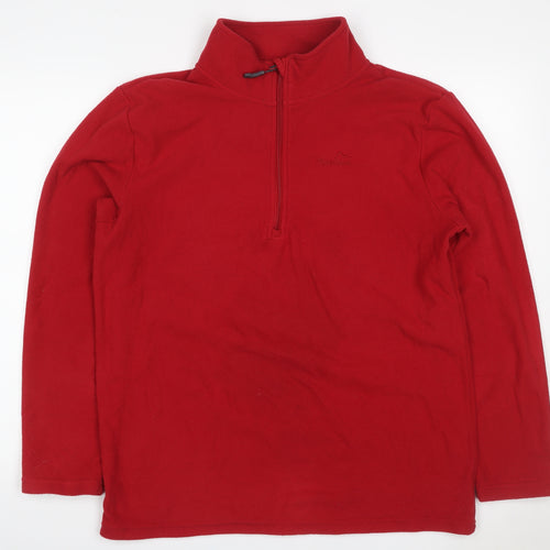 Peter Storm Men's Red Small 1/4 Zip Fleece Pullover Outdoor