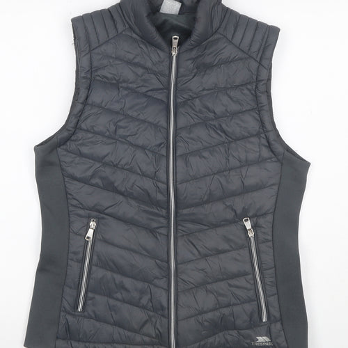 Trespass Women’s Grey UK 14 Quilted Puffer Bodywarmer Zip Gilet
