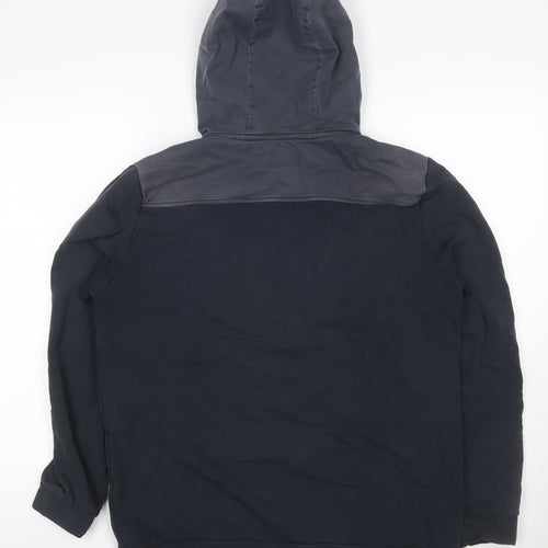 BAM Bamboo Clothing Men’s Black L Half Zip Hooded Pullover Hoodie