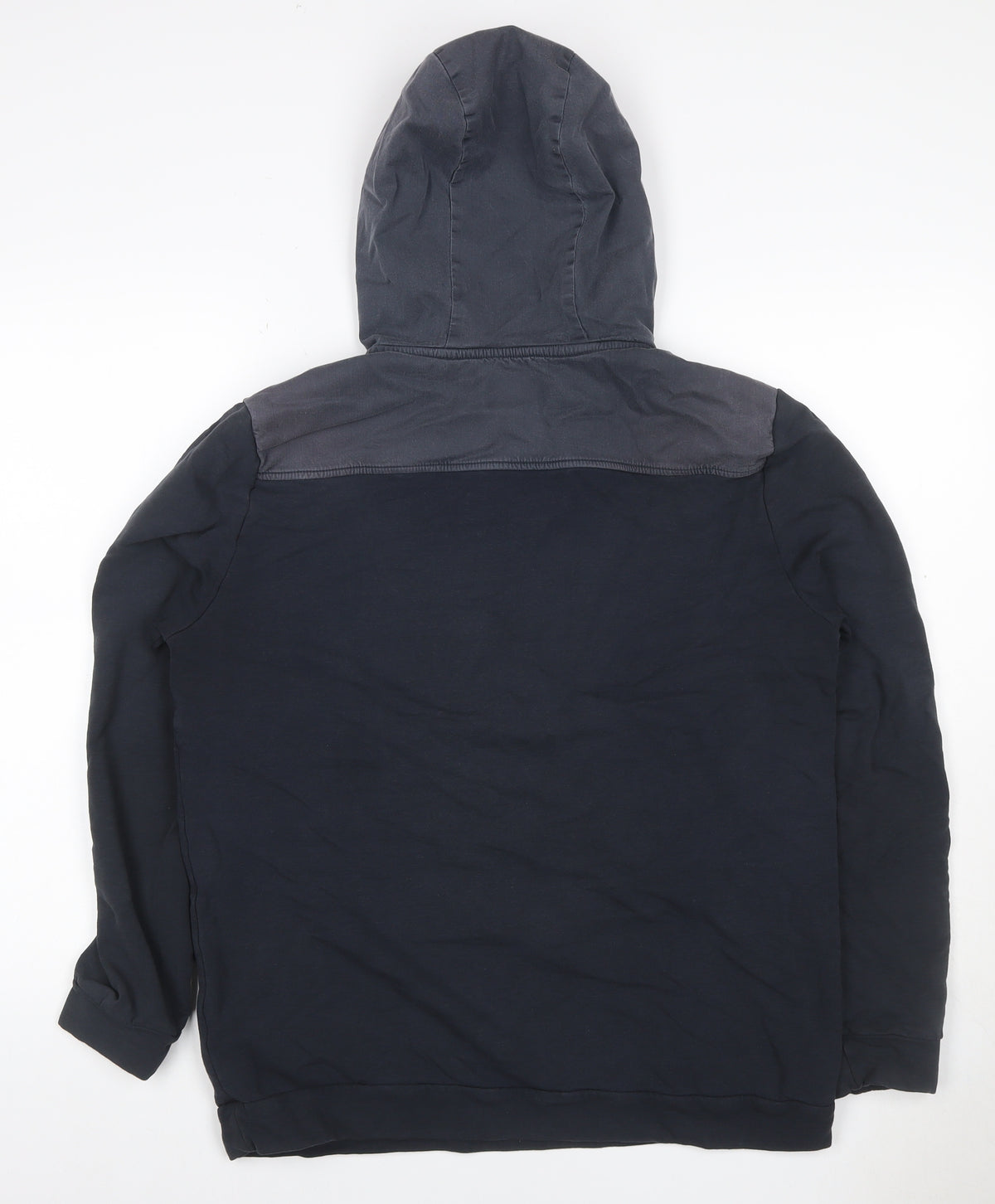 BAM Bamboo Clothing Men’s Black L Half Zip Hooded Pullover Hoodie