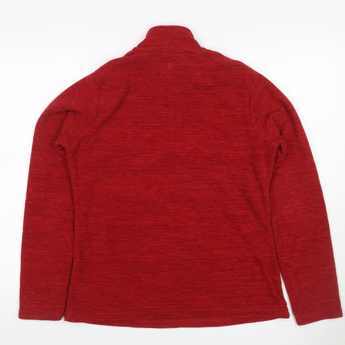 Mountain Warehouse Women’s Red UK 14 1/4 Zip Pullover Sweatshirt
