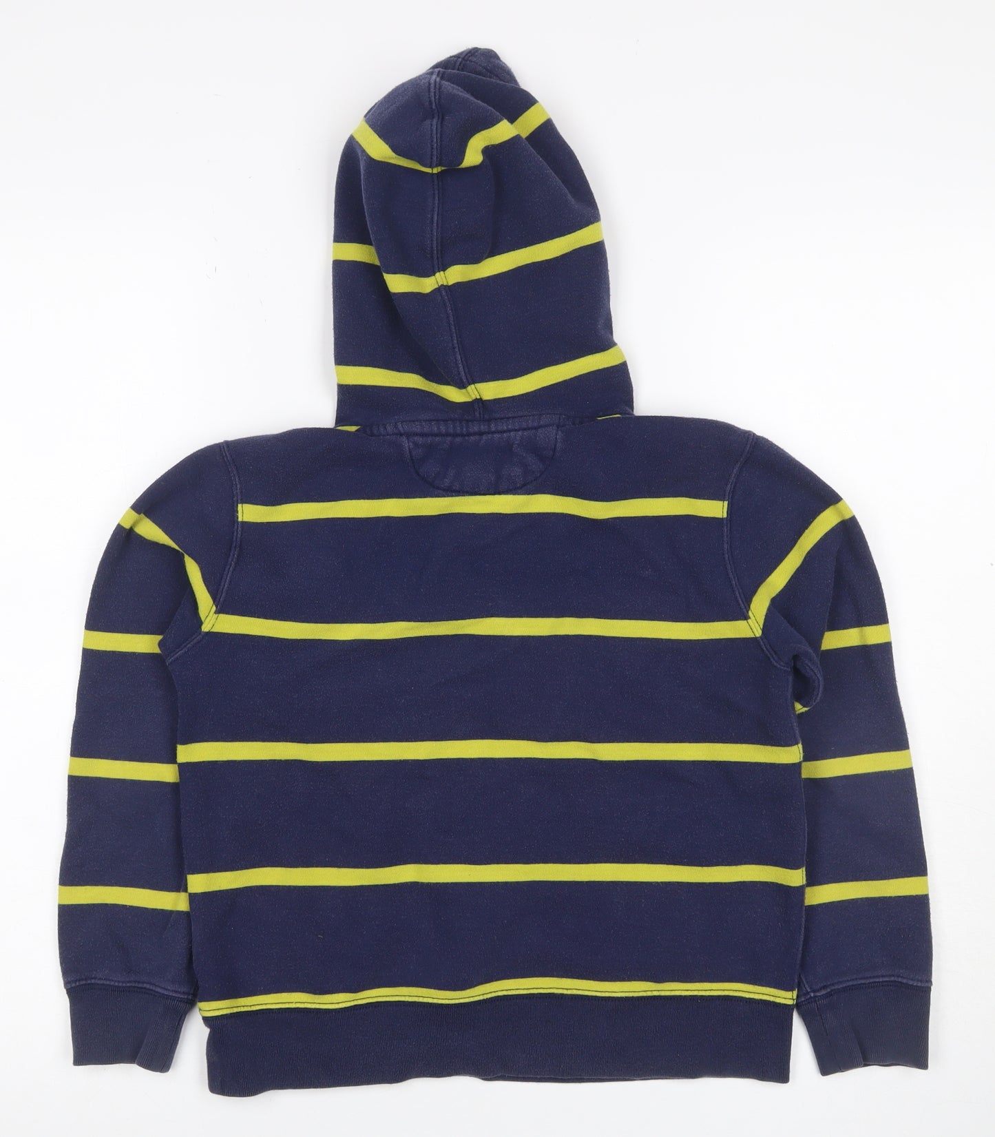 Polo Ralph Lauren Boys Blue Yellow Striped 1/4 Zip Hoodie M 10-12 Years