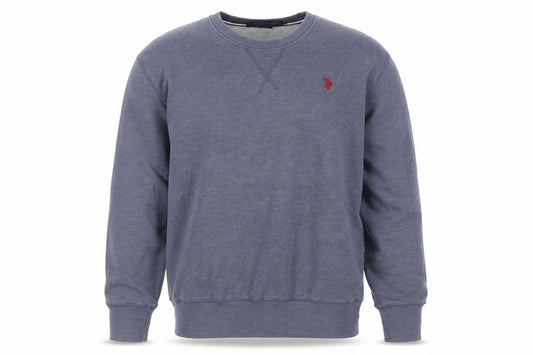 U.S. Polo Assn. Men’s Blue S Crew Neck Pullover Sweatshirt Logo