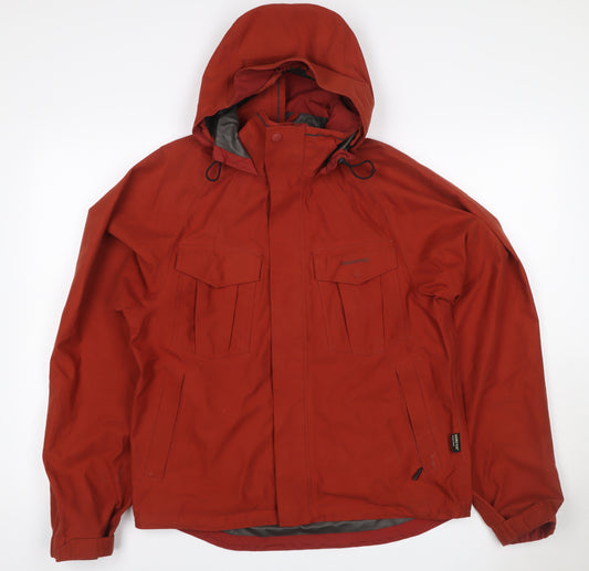 Craghoppers Men’s Red S Gore-Tex Hooded Waterproof Rain Jacket