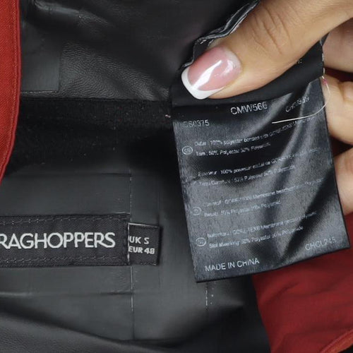Craghoppers Men’s Red S Gore-Tex Hooded Waterproof Rain Jacket