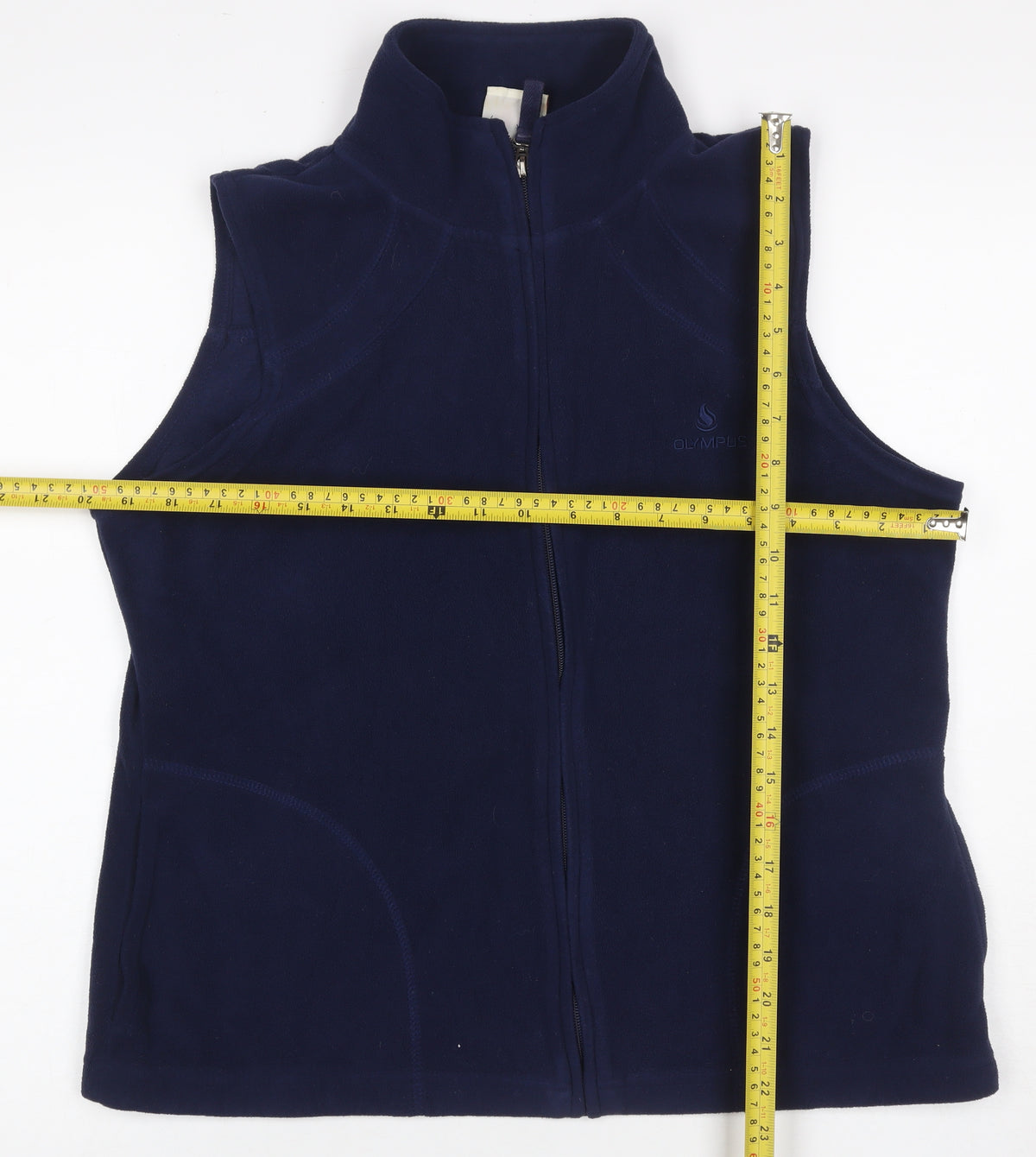 Olympus Sport Women’s Blue Size 16 Fleece Full Zip Outdoor Waistcoat