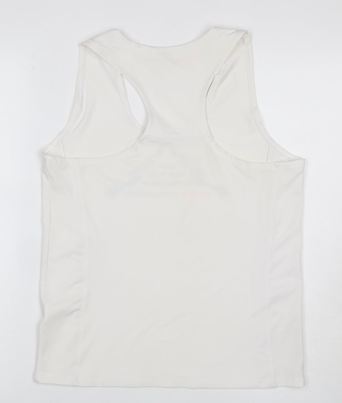 Vodafone McLaren Mercedes Women's White XL Racerback Racing Tank Top