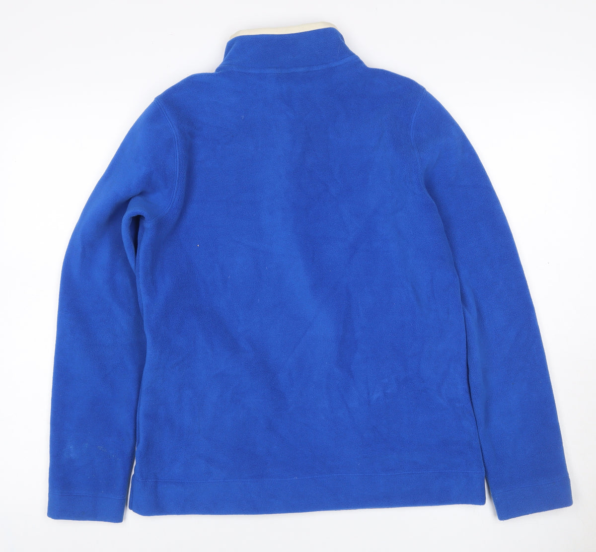 Lands' End Women Blue S Fleece 1/4 Zip Pullover Sweatshirt