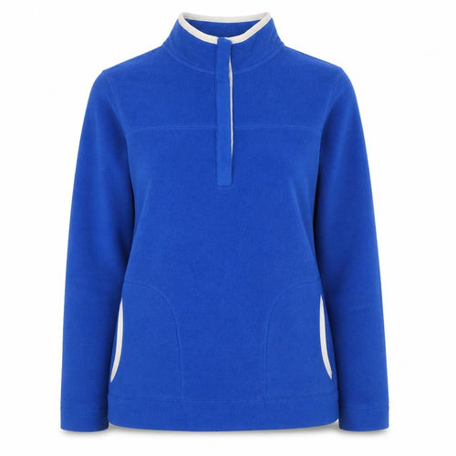 Lands' End Women Blue S Fleece 1/4 Zip Pullover Sweatshirt