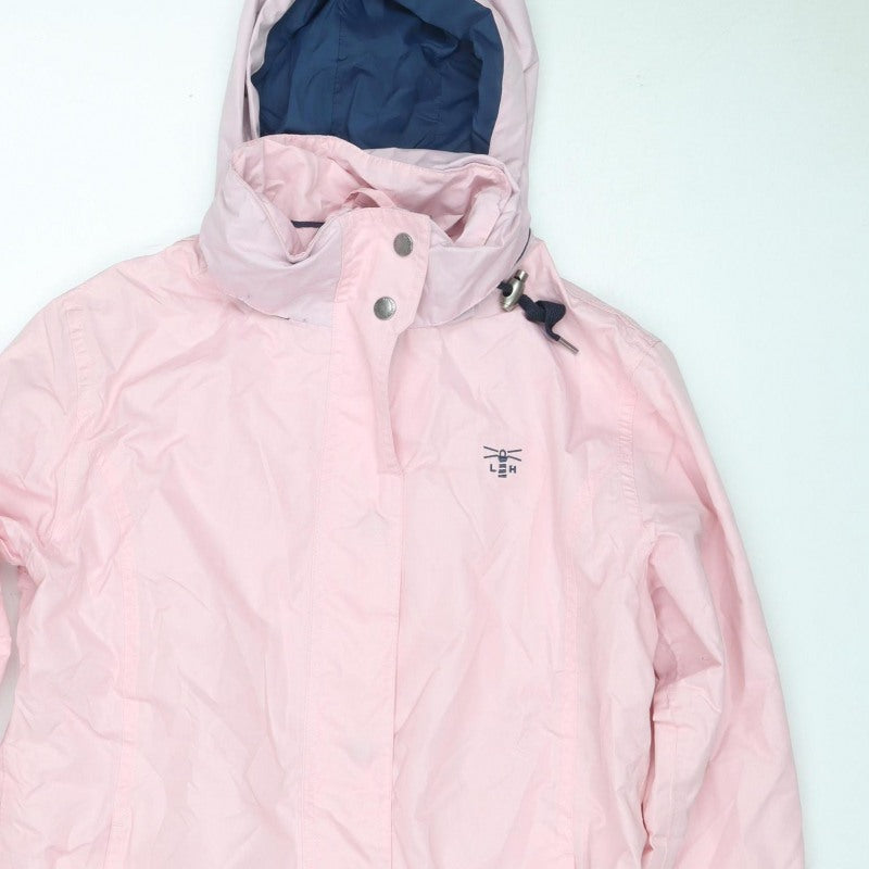Lighthouse Women's Pink Size 10 Beachcomber Hooded Waterproof Rain Jacket