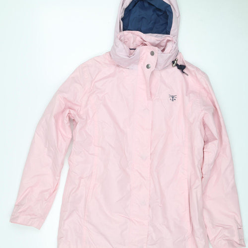 Lighthouse Women's Pink Size 10 Beachcomber Hooded Waterproof Rain Jacket