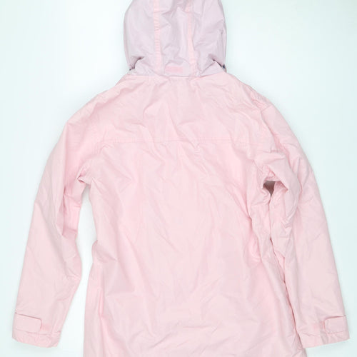 Lighthouse Women's Pink Size 10 Beachcomber Hooded Waterproof Rain Jacket