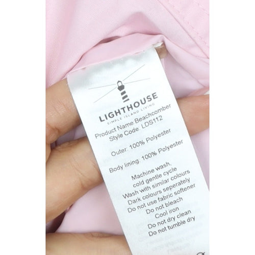 Lighthouse Women's Pink Size 10 Beachcomber Hooded Waterproof Rain Jacket