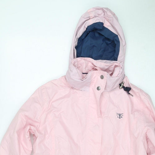 Lighthouse Women's Pink Size 10 Beachcomber Hooded Waterproof Rain Jacket