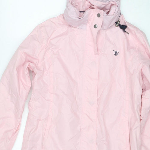 Lighthouse Women's Pink Size 10 Beachcomber Hooded Waterproof Rain Jacket