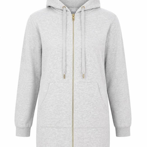 Next Womens Grey UK 8 Full Zip Hoodie Drawstring Pockets