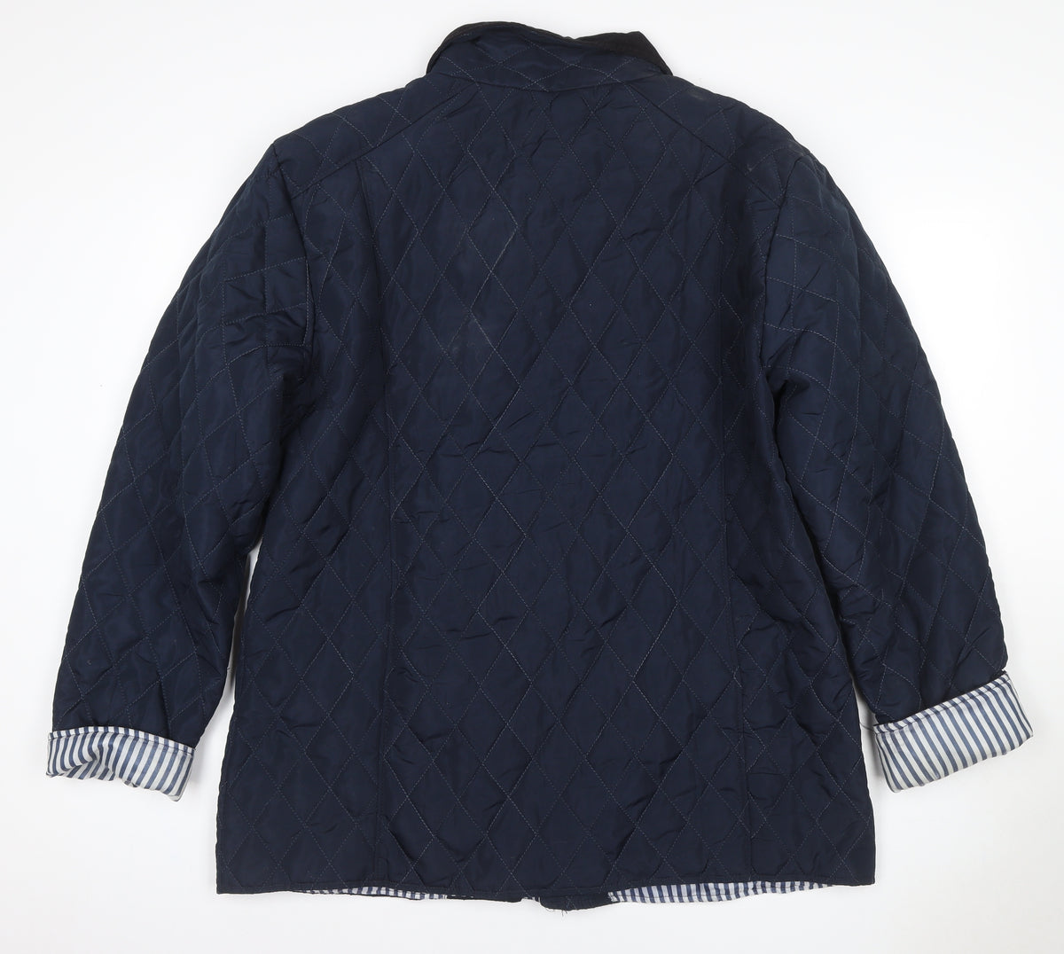 Urban Diva Women’s Blue Size 20 Quilted Mid-Length Coat