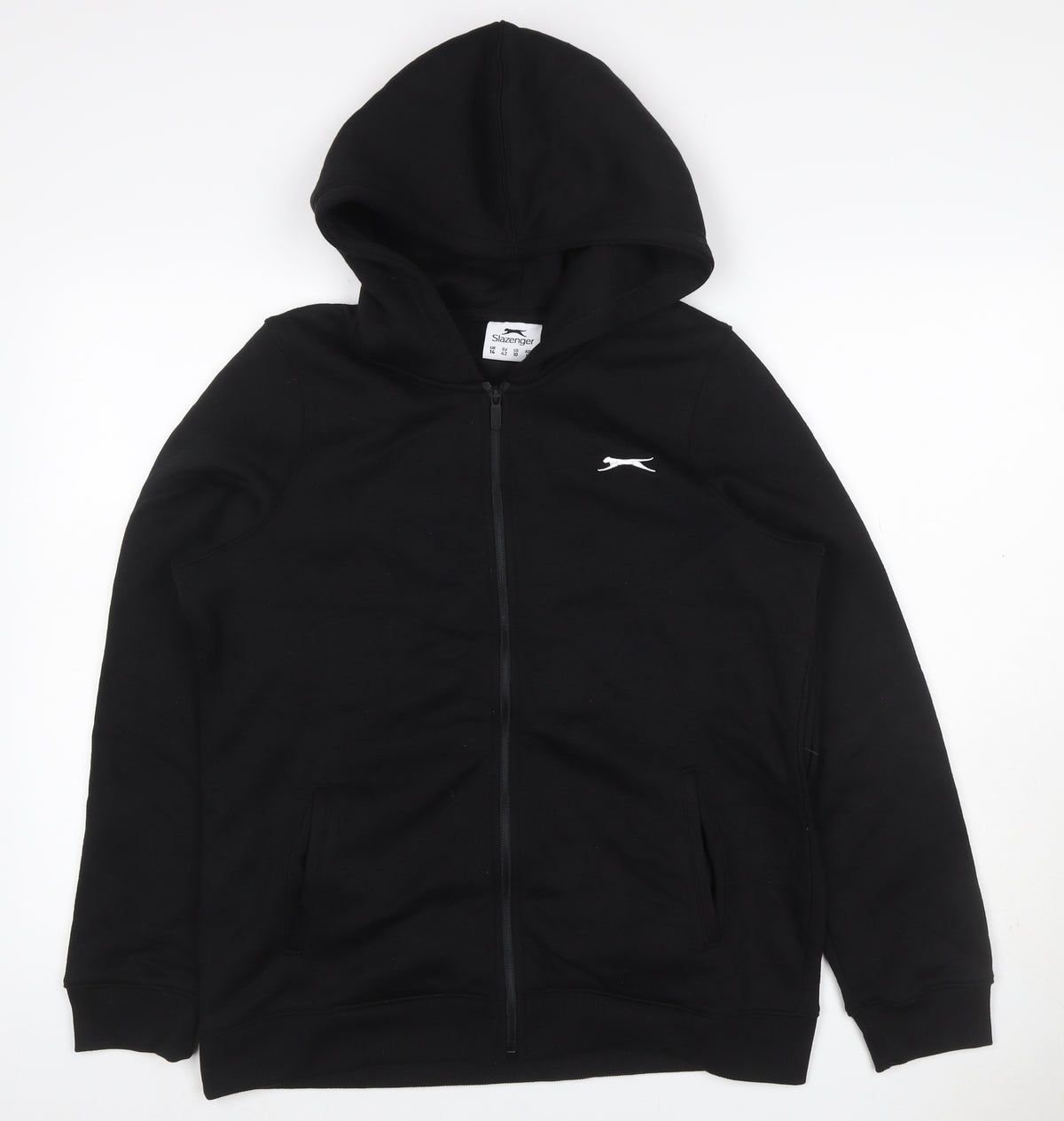 Slazenger Women’s Black UK 14 Full Zip Hooded Sports Hoodie