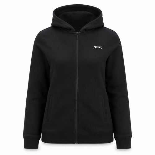Slazenger Women’s Black UK 14 Full Zip Hooded Sports Hoodie