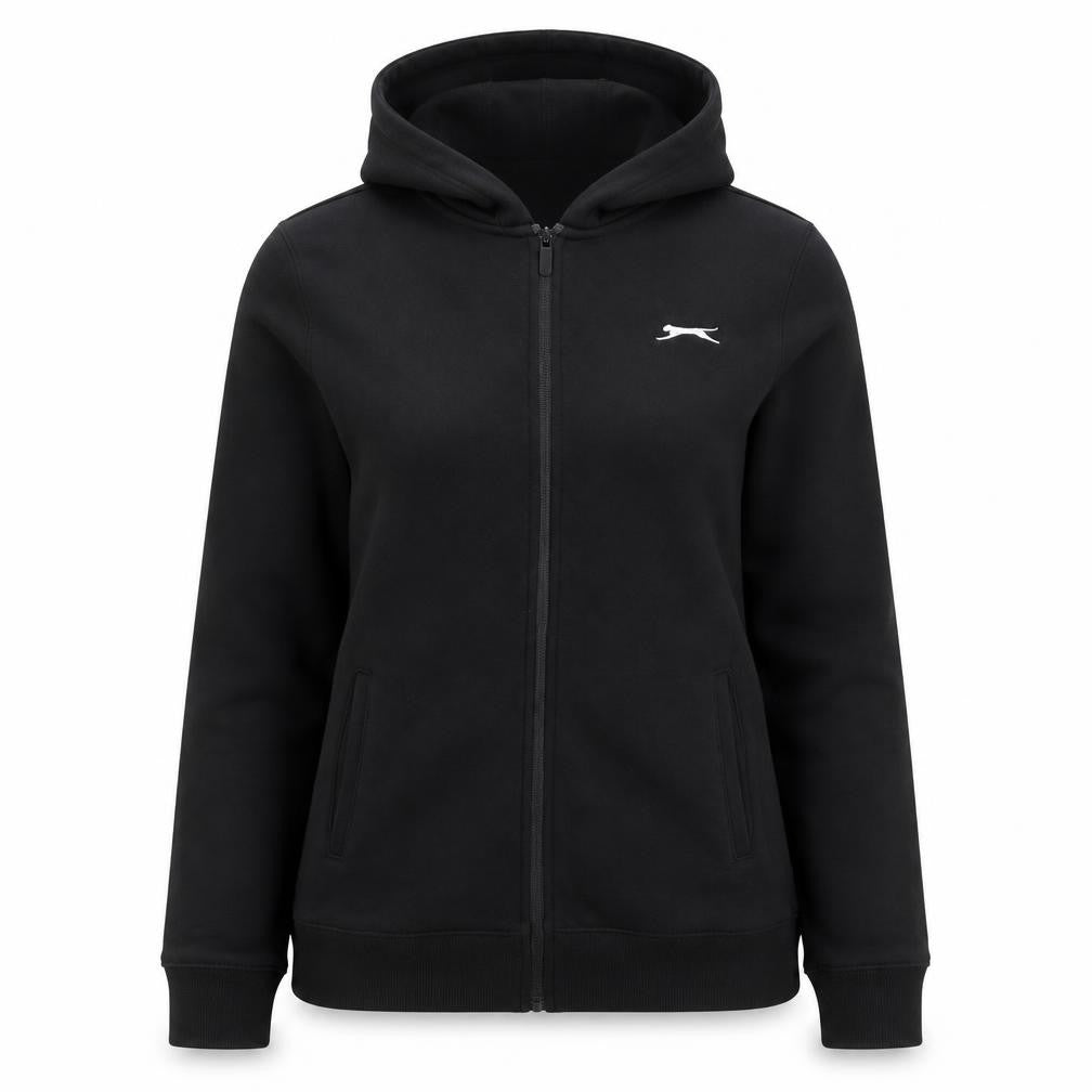 Slazenger Women’s Black UK 14 Full Zip Hooded Sports Hoodie