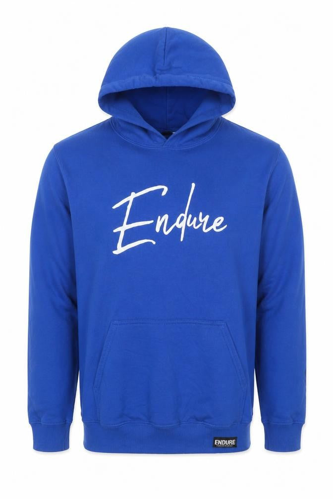 Front view of Endure Performance Men’s Blue XL Pullover Graphic Print Hoodie