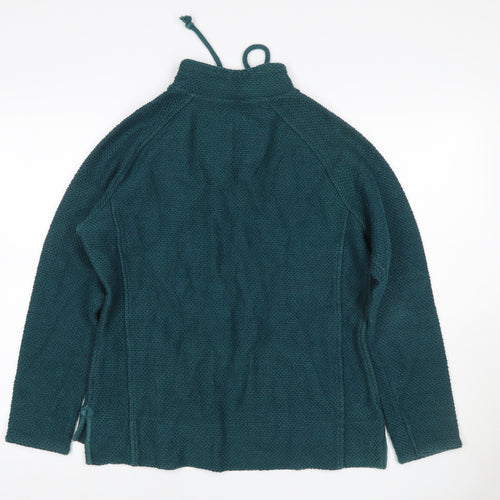 Weird Fish Women’s Green Size 12 Henley 1/4 Zip Sweatshirt