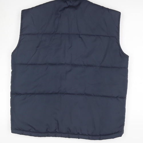 Mercedes-Benz Men’s Blue L Padded Bodywarmer Gilet Full Zip