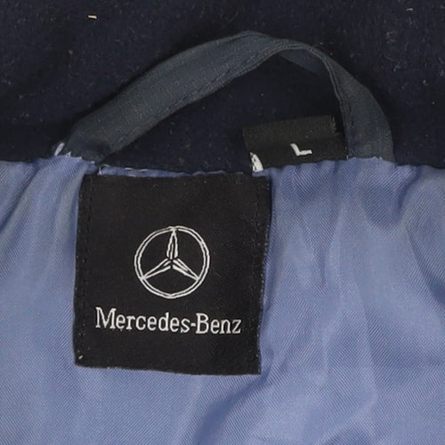 Mercedes-Benz Men’s Blue L Padded Bodywarmer Gilet Full Zip