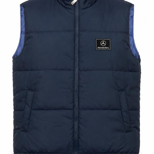 Mercedes-Benz Men’s Blue L Padded Bodywarmer Gilet Full Zip