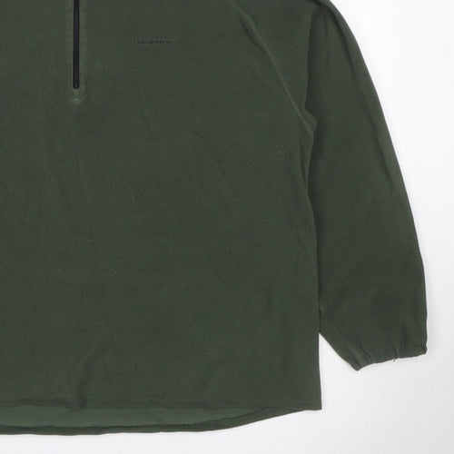Craghoppers Men’s Green 3XL 1/4 Zip Fleece Pullover Sweatshirt