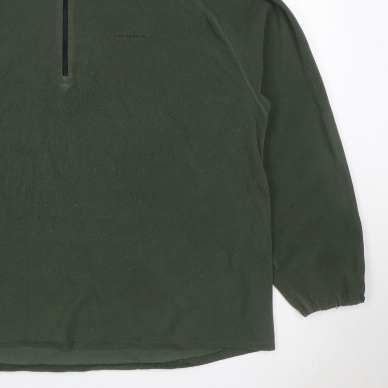 Craghoppers Men’s Green 3XL 1/4 Zip Fleece Pullover Sweatshirt