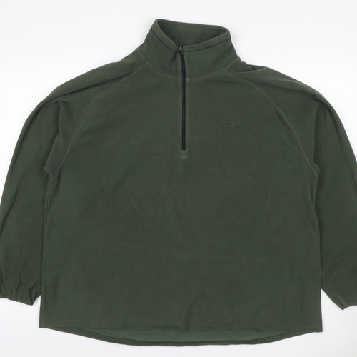 Craghoppers Men’s Green 3XL 1/4 Zip Fleece Pullover Sweatshirt