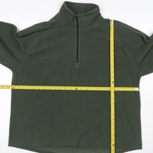 Craghoppers Men’s Green 3XL 1/4 Zip Fleece Pullover Sweatshirt