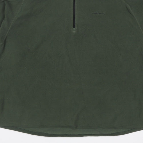 Craghoppers Men’s Green 3XL 1/4 Zip Fleece Pullover Sweatshirt