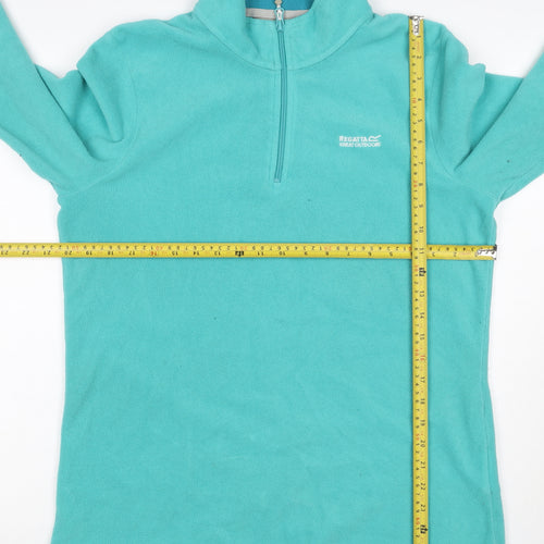 Regatta Women Blue UK 14 Pullover 1/4 Zip Fleece Sweatshirt