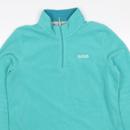 Regatta Women Blue UK 14 Pullover 1/4 Zip Fleece Sweatshirt