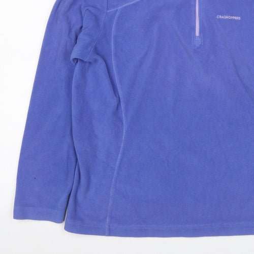Craghoppers Women’s Blue UK 14 Half Zip Fleece Sweatshirt Hiking